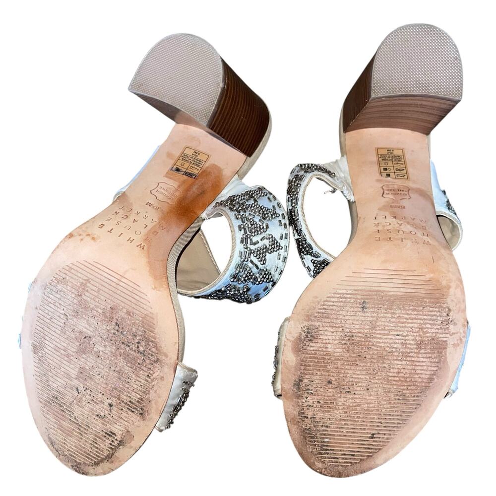 White House Black Market Sandals Beaded - Picture 7 of 8